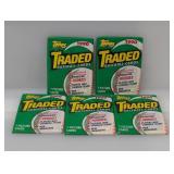 (5) 1990 Topps Traded Baseball Packs