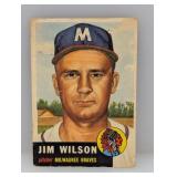 1953 Topps #208 Jim Wilson Damage