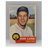1953 Topps #277 Don Lund Hi# Tigers Corners/Edges
