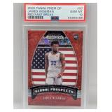 2020 Wiseman Prizm DP Red Prizm /125 RC PSA 10