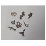 19.61G .925 Sterl Aquatic Creatures Charms/Pendant