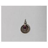 .925 Sterling Silver Cabochon Pendant