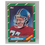 1986 Topps Rookie #119 Karl Mecklenburg Corner