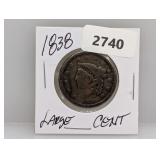 1838 Large One Cent