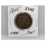 1845 Large One Cent