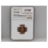 NGC 1964 PF 66RD Lincoln Cent