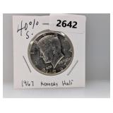 1967 40% Silv JFK Half $1 Dollar