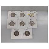 (8) Mixed Date Washington Quarters