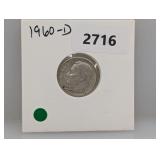 1960-D 90% Silv Roos Dime