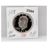 1978 PF Clad Ike $1 Dollar