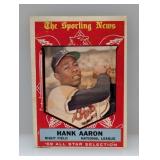 1959 Sporting News Hank Aaron All Star HOF Damage