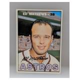 1967 Topps Baseball Ed Mathews HOF 166