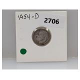 1954-D 90% Silv Roos Dime