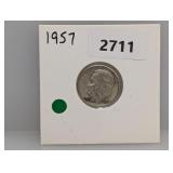 1956-D 90% Silv Roos Dime