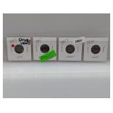 (4) Mixed Date Indian Head Pennies