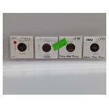 (4) Mixed Date Indian Head Pennies