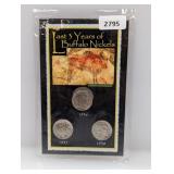 Last 3yrs of Buffalo Nickels Set