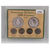 American Nickels of the 20th Century Set