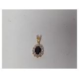 Vermeil/.925 Halo Pendant