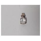 .925 Sterling Silver Clear Stone Pendant