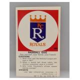 1968-70 Fleer Logo Quiz Cards Royals Stain