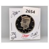 2006-S PF Clad JFK Half $1 Dollar