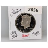 2012-S PF Clad JFK Half $1 Dollar