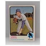 1973 Topps Tommy John #258 Damage