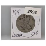 1917 90% Silv Walker Half $1 Dollar