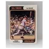 1974 Topps Baseball Boog Powell 460 Stain