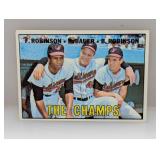 1967 Topps THE CHAMPS ROBINSON/ROBINSON 1 Edges