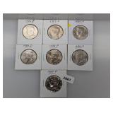 (7) Mixed Date JFK Half $1 Dollars