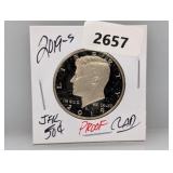 2019-S PF Clad JFK Half $1 Dollar