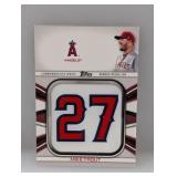 2022 Trout Topps Player Jersey Number Medallion