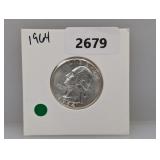 1964 90% Silv Wash Quarter