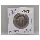 1929 90% Silv Liberty Quarter