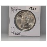 1922 90% Silv Peace $1 Dollar