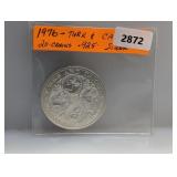 1976 Turks&Caicos .925 Silv 20 Crowns