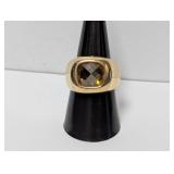 18k GF Yellow Stone Ring Sz 8.5