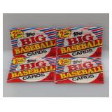 (4) 1988 Topps Big Baseball 2nd Series Packs