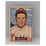 1951 Bowman #3 Robin Roberts HOF Phillies Damaged