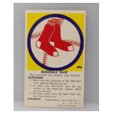 1968-70 Fleer Logo Quiz Cards Red Sox Damage