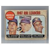 1968 Topps LEADERS YASTRZEMSKI/KILLEBREW/ROBINSON