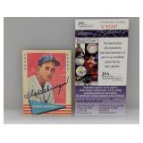 1961 Fleer Auto Cert Charlie Gehringer JSA Damage
