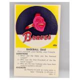 1968-70 Fleer Logo Quiz Cards Braves Edge/Stain