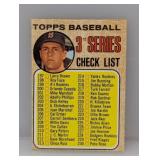 1968 Topps Carl Yastrzemski Checklist Unchecked