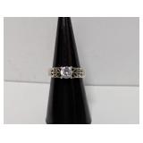 .925 Sterling Silver Filigree Ring Sz 6.5