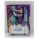 2025 Carpenter Topps Finest Purple Ref Auto /125