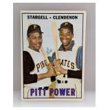 1967 Topps Pitt Power Willie Stargell Print Line