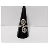 .925 Sterling Silver Spiral Ring